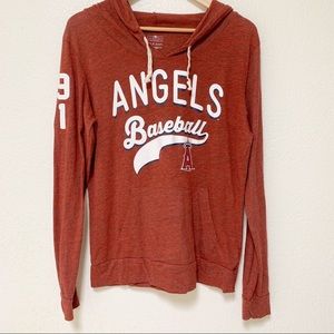 ANGELS Red Drawstring Hoodie XL